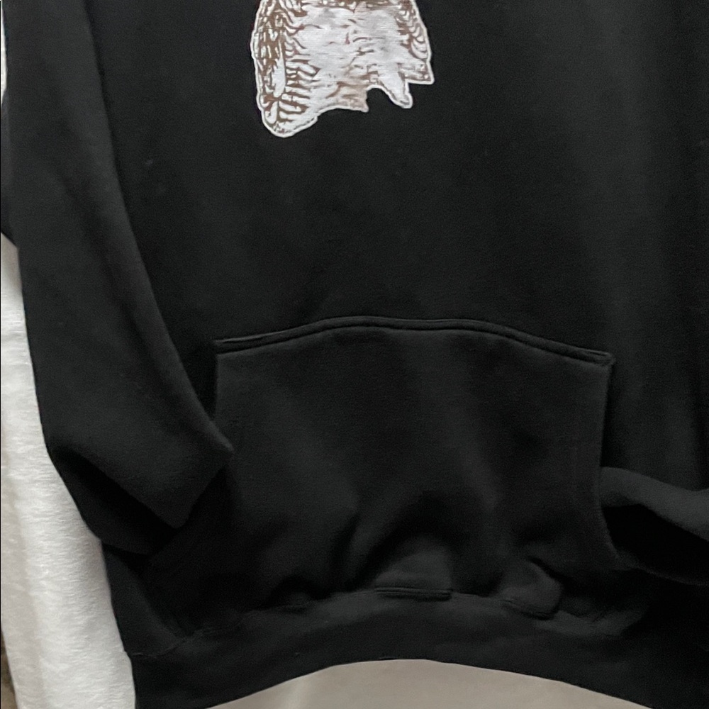 Hooters Black and Orange Men's Sweater Hoodie Size XL - Picture 5 of 6